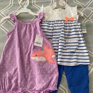 Summer girls outfits 6 months Carter’s NWT